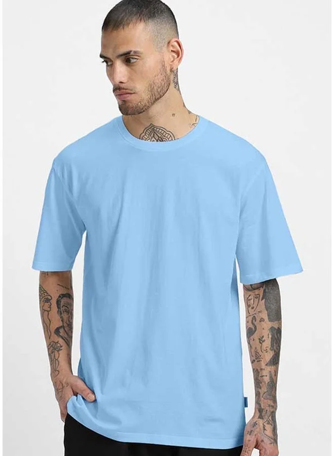 فيردو تيشيرت فيردو قطن خالص بقصة واسعة وأكمام قصيرة للرجال